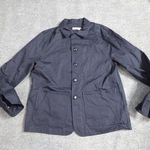 Taylor Stitch Ojai Chore Jacket 42 Blue Cotton Barn Coat USA Made